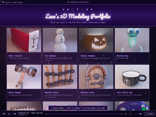 Lace3DPortfolio screenshot