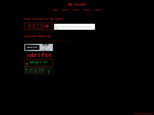 links screenshot