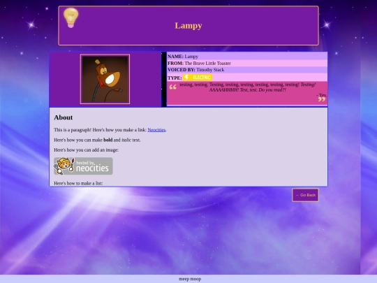 faves/blorbo/lampy screenshot