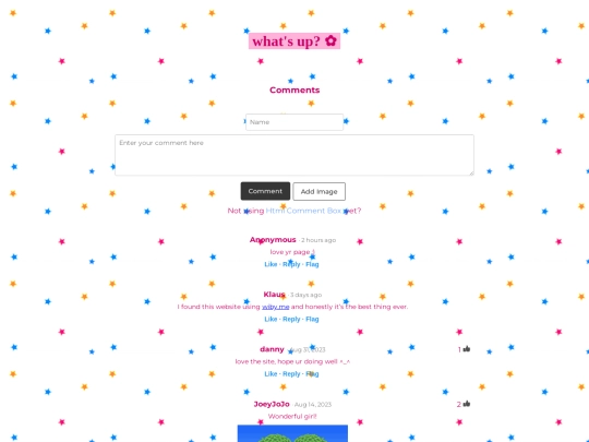 guestbook screenshot