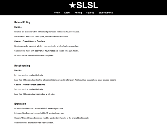 policy screenshot