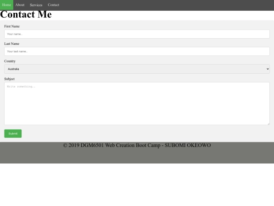 Contact screenshot