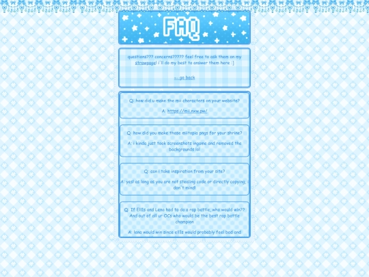 main/faq screenshot