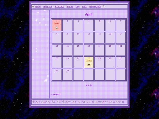 ocbirthdaycalendar/april screenshot