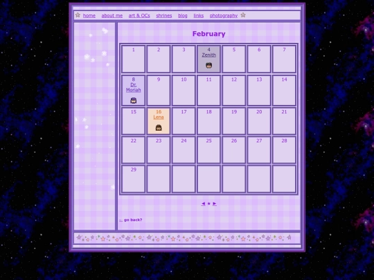 ocbirthdaycalendar/february screenshot