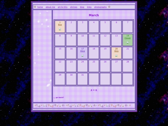 ocbirthdaycalendar/march screenshot