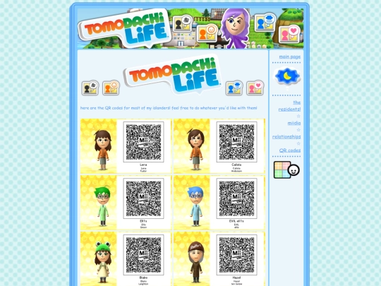 tomodachiqrcodes screenshot