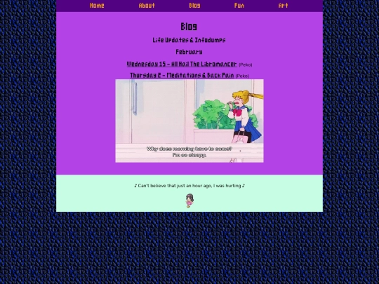 blog/posts screenshot