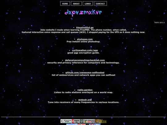 links screenshot