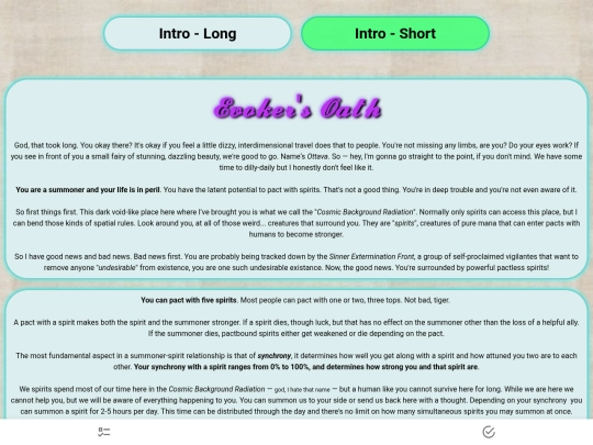 Cyoa/Evokers_Oath screenshot