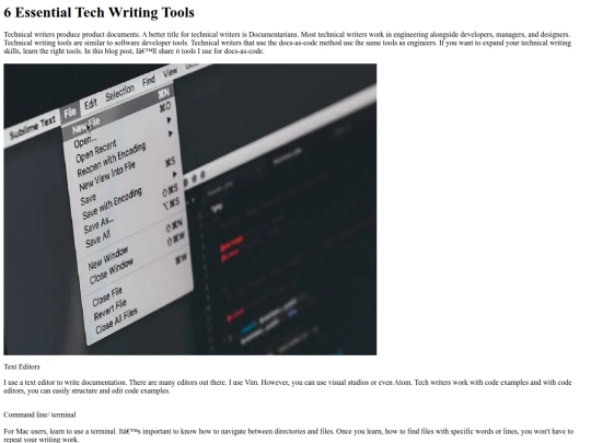 6EssentialTechWritingTools screenshot