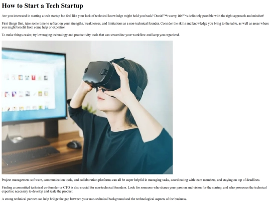 HowtoStartaTechStartup screenshot