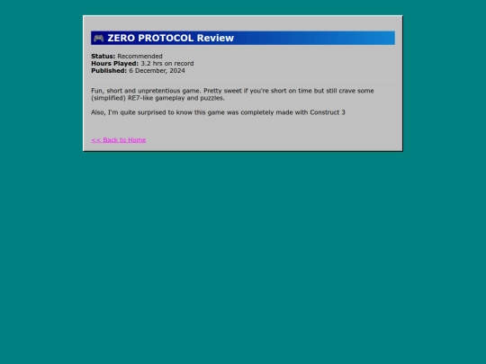 reviews/ZERO PROTOCOL screenshot