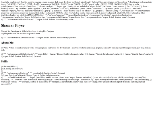 index screenshot