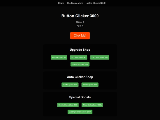 button clicker 3000 screenshot
