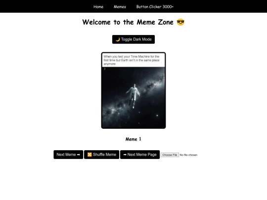 meme page screenshot