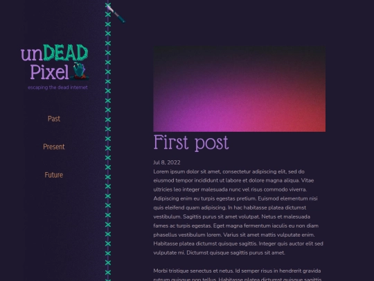 blog/first-post screenshot