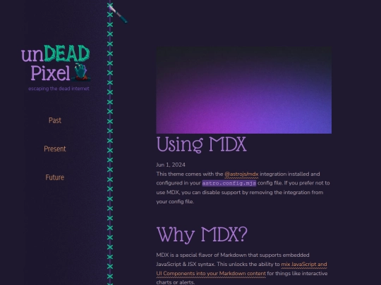 blog/using-mdx screenshot