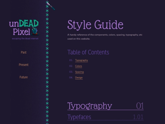 style-guide screenshot