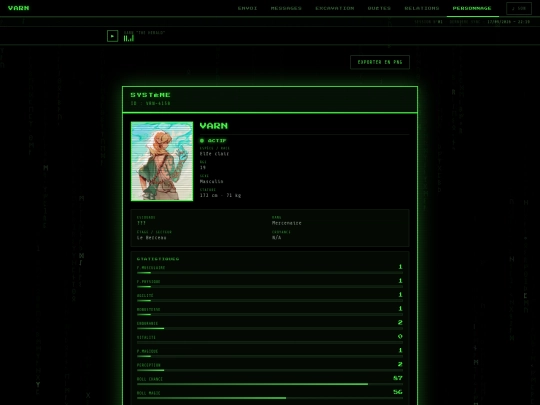 personnage screenshot