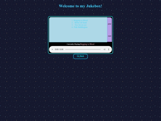 pages/Jukebox screenshot