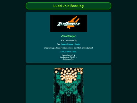 pages/ljb-zeroranger screenshot