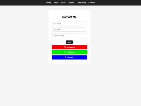 portfolio/contact screenshot