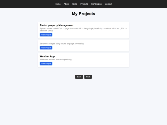 portfolio/projects screenshot
