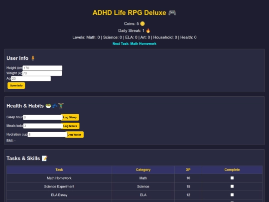 Adhd screenshot