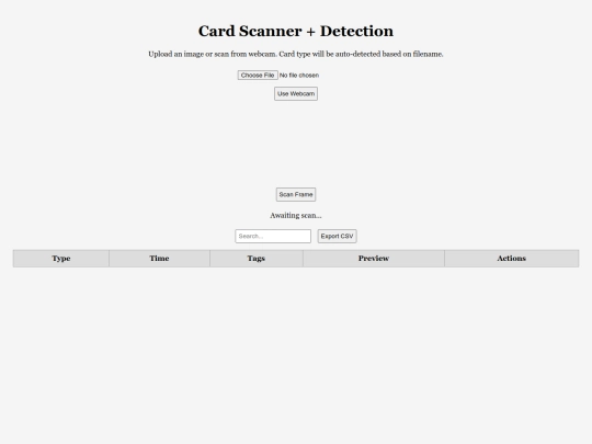 Cardscanner screenshot