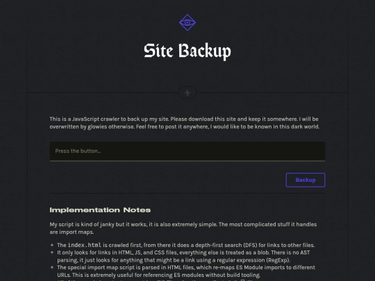 backup screenshot