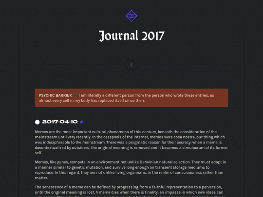 journal/2017 screenshot