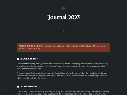 journal/2023 screenshot