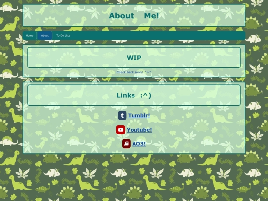 about/links screenshot