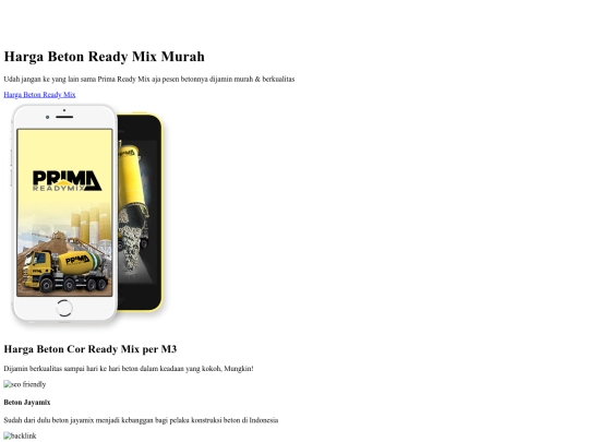 Harga Ready Mix screenshot