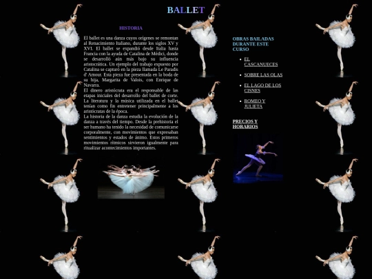 Proyecto/ballet screenshot