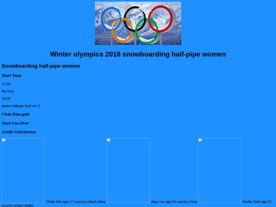 olympics screenshot