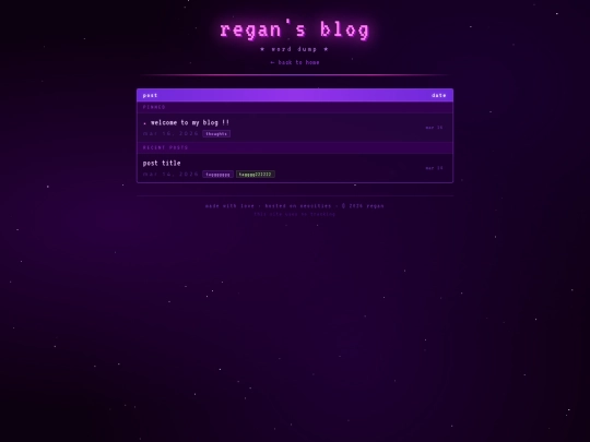 blog screenshot
