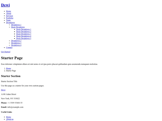 starter-page screenshot