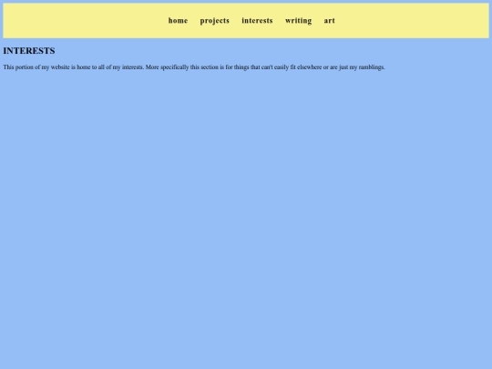 interests screenshot