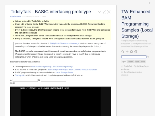 LocalStoragePrototype screenshot