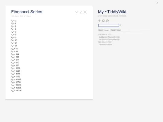 SessionStorageForVariables screenshot