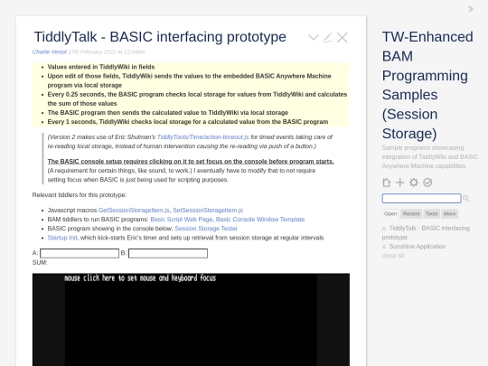 SessionStoragePrototype screenshot