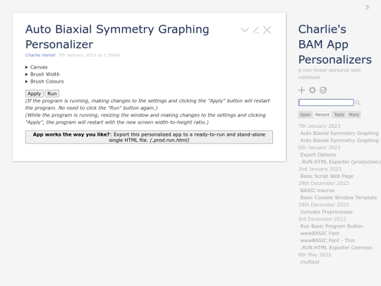TW+BASIC Creations/BAM_App_Personalizer screenshot