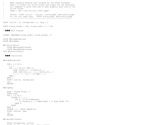 Test/Howdy Doody PCOPY Test.prod.bas screenshot