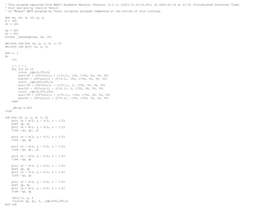 sample_programs/3D Boxes in Wavy Columns.prod.bas screenshot