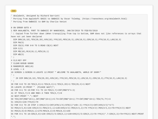 sample_programs/Akalabeth.bas screenshot