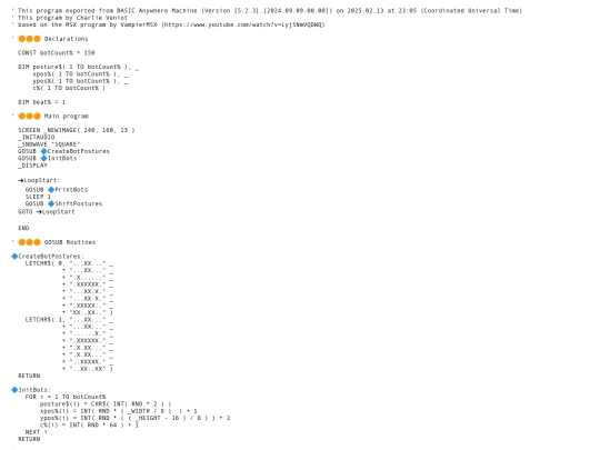 sample_programs/Boogie Bots.prod.bas screenshot