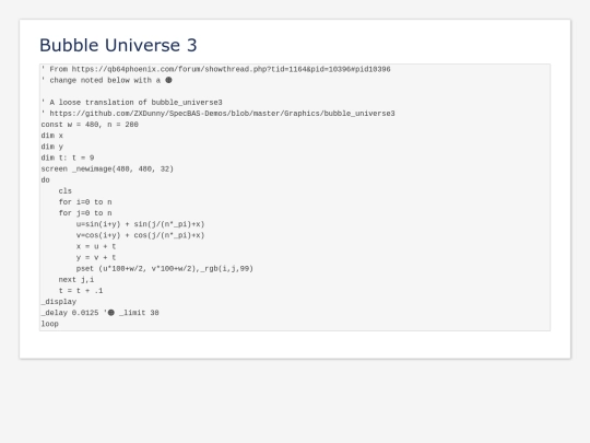 sample_programs/Bubble Universe 3.prod.bas screenshot