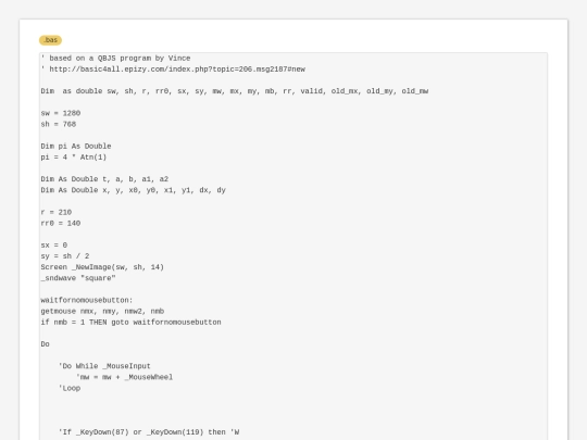 sample_programs/Chaotic Scatter.bas screenshot